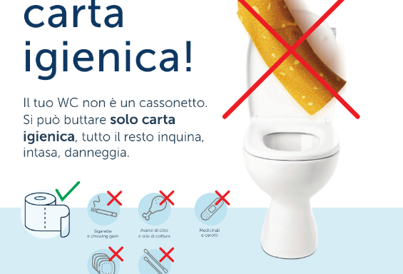 Cosa si butta nel WC? I gestori idrici del Veneto rispondono con una campagna ad hoc