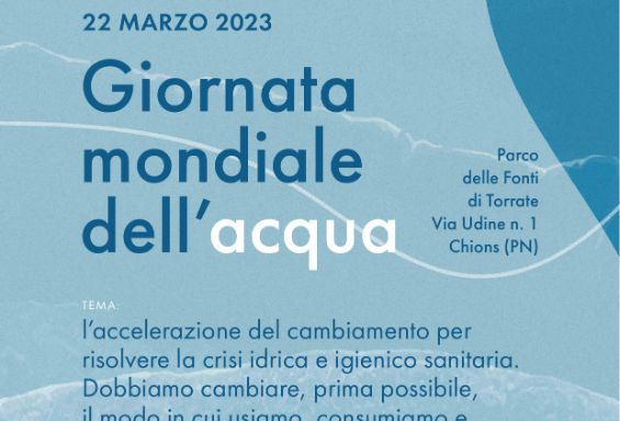 Giornata mondiale dell'acqua - Convegno 22 marzo