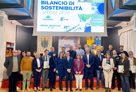 Piave Servizi nel 2024 più di 40 milioni di euro distribuiti sul territorio, + 11% rispetto al 2023